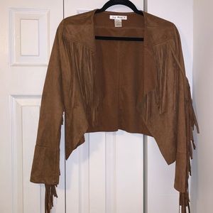 Cute Brown Fringe Jacket